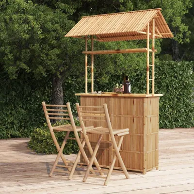 Obrázek produktu pro 3dílná barová souprava The Living Store Barový set z bambusu