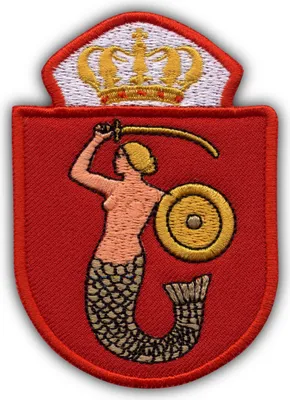 Produktbild von Patchion Coat of Arms of City Warsaw, Warszawa - Sew-on - Embroidered Patch/Badge/Emblem