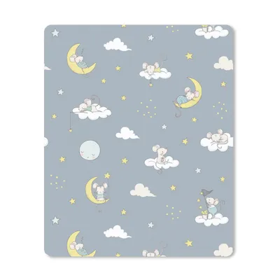 Produktbild von MuchoWow® Mauspad Mousepad Maus - Mond - Muster 30x40 cm - Mousepads - Maus Mat - Pad - Mausunterlage - Mausmatten