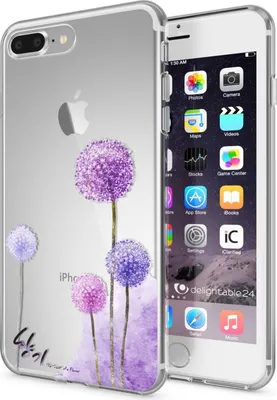 Produktbild von iPhone 8 Plus / 7 Plus Hülle Handyhülle von NALIA, Silikon Case Cover Bumper Dandelion Pink
