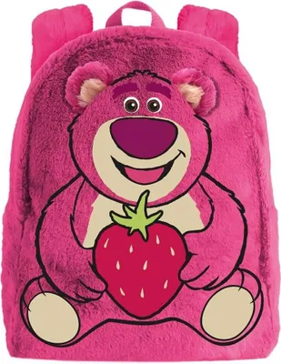 Productafbeelding van Rugzak voor kinderen, pluche, roze, 30 x 25 x 15 cm