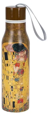 Image de DUO | Bouteille isotherme - Gourde - 500 ml - Klimt Le Baiser - Bouteille thermos - Étanche