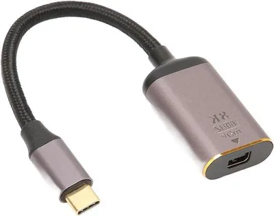 Produktbild von USB-C zu Mini DisplayPort Adapter für 8K 60Hz Bildwiederholrate - Aluminiumgehäuse - Bidirektionale Projektionsadapter - USB-C zu Mini DP Kabel