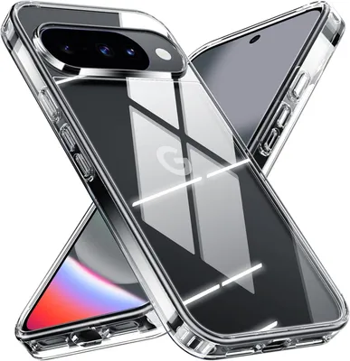 Produktbild von CLM-Tech Hülle kompatibel mit Google Pixel 10 - keine Vergilbung Stoßfeste Schutzhülle - Transparente Handyhülle Anti-Kratzt Harte PC Rückseite (Durchsichtig)