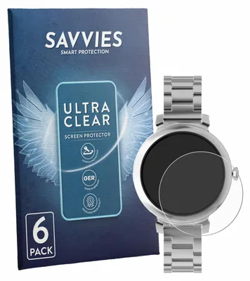 Produktbild von 6x Für ZenWatch Lily 1.1" Schutzfolie Savvies Displayschutz Display Schutz Folie Klar Transparent