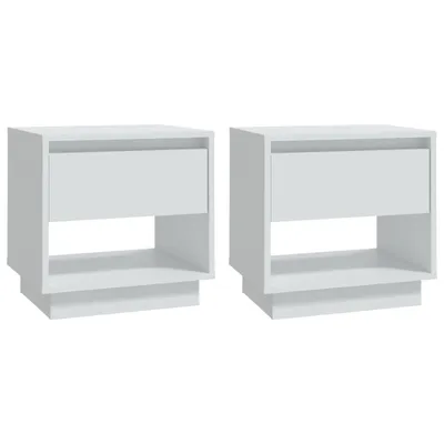 Immagine prodotto di Comodini 2 pz. Bianco 45x34x44 cm Materiale a base di legno