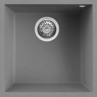 Produktbild von Elleci Quadra 102 Sottotop, Unterbauspüle, Quadratisch, Granitek, Titan, 1 Becken, Quadratisch