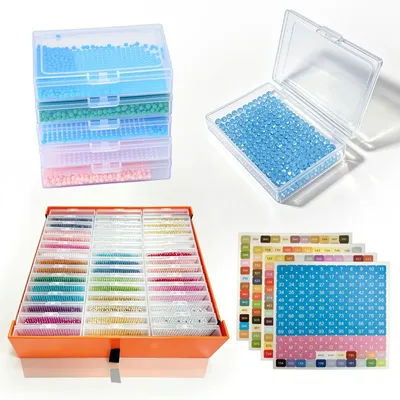 Produktbild von Solidchoice – Set mit 45 Aufbewahrungsbehältern für Diamantmalerei