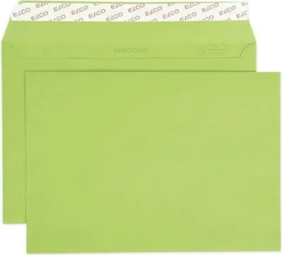 Obrázok produktu pre ELCO 74618.62 ELCO Briefumschläge Color DIN C5 ohne Fenster intensivgrün haftklebend 25 St.