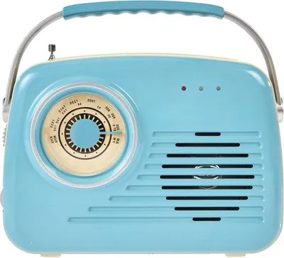 Obrázok produktu pre Klasické prenosné rádio – retro dizajn – napájané na batérie