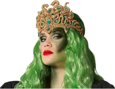 Immagine prodotto di Tiara di serpente Atosa verde verde Taglia unica