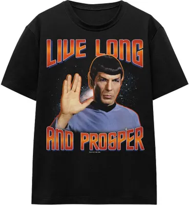 Obrázek produktu pro Star Trek - "Original Live Long and Prosper" Tričko pro muže/dámy Uni TV16033 (M) (Black)