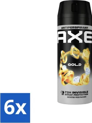 Obrázek produktu pro Ax Antiperspirant Spray Gold 150 ml – výhodné balení – 6 kusů