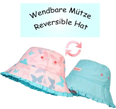 Produktbild von Playshoes Mädchen UV-Schutz Sonnenhut Schmetterlinge Größe 55 EU