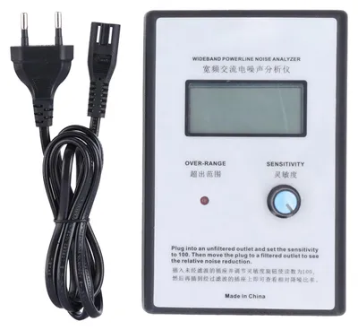 Rauschanalysator 300-700 KHz, LCD-Display, EU-Stecker 220-240 V