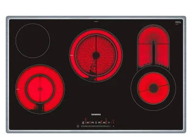 Image de Siemens iQ300, Table de cuisson électrique, 80 cm, noir, Avec cadre en saillie, ET845FCP1D