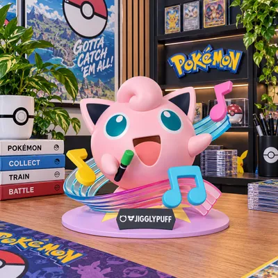 Produktbild von Pokemon Twinkmont Jigglypuff Figure, KI-generiertes Bild