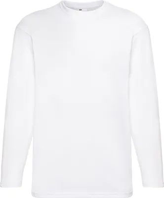 Produktbild von Herren Value Langarm Freizeit T-Shirt BC3902 (Medium) (Schnee)