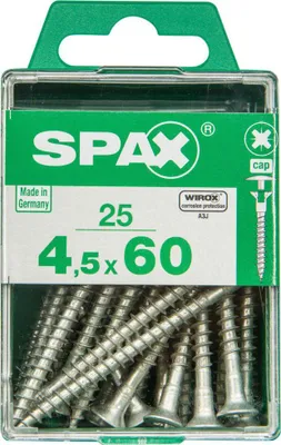 Produktbild von Spax Universalschrauben 4.5 x 60 mm PZ 2 - 25 Stk.