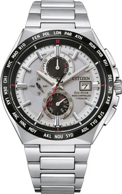 Produktbild von Citizen AT8234-85A Eco Drive Uhr Herrenuhr Titan Datum grau