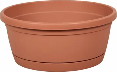 Obrázok produktu pre Žardinka LIBIS s podmiskou plastová matná terakota d25cm