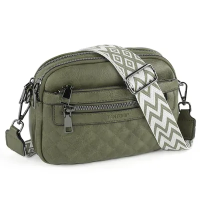 Produktbild von Umhängetasche damen klein, crossbody bag Handtasche, Schultertasche damen Moderne Taschen mit Verstellbarem Abnehmbar Breiter Gurt
