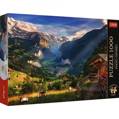 Produktbild von Trefl Puzzle Photo Odyssey Lauterbrunnental, Schweiz, 1000 Teile, 68 x 48 cm, 10821