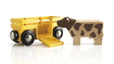 Image de Voiture d'animaux avec vache BRIO 63340600