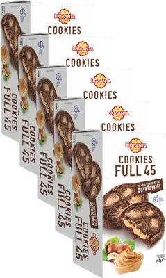 Produktbild von Cookies gefüllte Kekse mit 45% Haselnusscreme 750g aus Griechenland