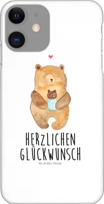 Produktbild von Mr. & Mrs. Panda Iphone 11 Handyhülle Bär Baby - Weiß - Geschenk, Geburt, Nichte, Handy Schutzhülle, Taufe, Hülle, Cover, Teddybär, Geburtstag, Handycover