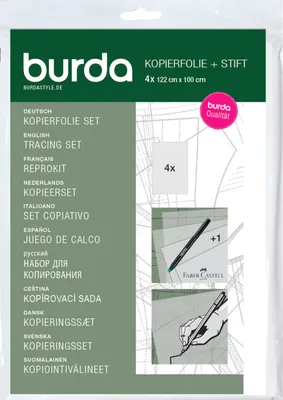 Produktbild von Burda Kopierset (Folie und Stift), 4x 122 x 100 cm