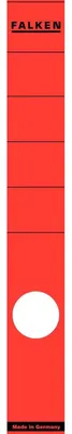 Produktbild von Ordnerrückenschilder selbstklebend 36x290mm VE=10x10 Stück rot