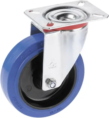 Produktbild von Lenkrolle mit Platte 100 x 36 mm, Tragkr. 150 kg