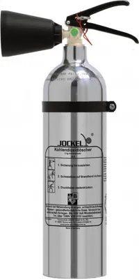 Produktbild von Jockel Design Feuerlöscher 2kg CO2 Kohlendioxid Chrom Silber