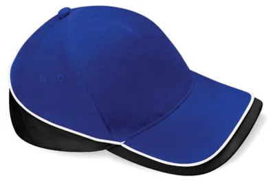 Produktbild von Beechfield B171 | Teamwear Competition Cap / Kappe / Mütze / Hut - Farbe: Bright Royal/Black/White - Größe: One Size