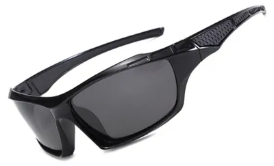 Immagine prodotto di INF P58 Occhiali Sportivi Polarizzati con Custodia — Lenti TAC su Montatura PC+TAC per Ciclismo, Guida e Sport all'Aperto Nero