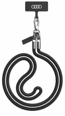 Zdjęcie produktu dla Audi Uniwersalna Smycz Do Telefonu 120Cm 6Mm Crossbody Czarny/Black Au-Cbl8-R8/D1-Bk