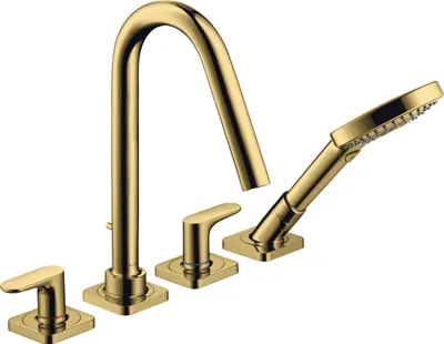 Produktbild von hansgrohe AXOR Citterio M 4-Loch Fliesenrandarmatur mit Hebelgriffen und Rosetten, 34454990