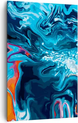 Produktbild von Bild auf Leinwand - Leinwandbild - Einteilig - Abstraktion modern - 80x120cm - Wand Bild - Wanddeko - Wandbilder - Leinwanddruck - Wanddekoration - Leinwand bilder - Wandbild - PA80x120-4085