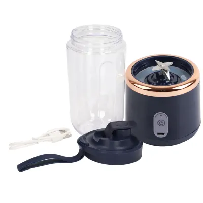 Immagine prodotto di Frullatore portatile, 400 ml, 6 lame, 22.000 giri/min, 1500 mAh, PCTG per alimenti, funzione di ricarica USB, frullatore da viaggio per frutta, verdura e caffè