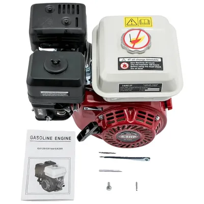 Produktbild von Benzinmotor, 168 ccm, 5,5 PS, 4-Takt, Kurbelwelle 250 mm, luftgekühlt