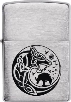 Produktbild von Zippo Benzinfeuerzeug Viking Design - Windfest, Zeitloser Stil, Hochwertig, Lebenslange Zuverlässigkeit