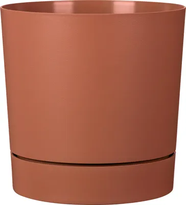 Produktbild von Runder Blumentopf mit Wasserreservoir - Plano - Ø 39 - 32 L - H 38 cm - Siena