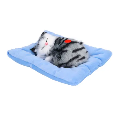 Produktbild von Falsche Katzen,Schnurrende Katze,Plüschspielzeug Katze,Schlafende Katze Spielzeug,Schlafende Katze Puppe Spielzeug,Realistische Spielzeug Katze