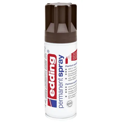 Image de Edding 5200 | Spray permanent vernis acrylique Premium brun chocolat mat