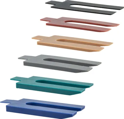Produktbild von MASTERPROOF PROFESSIONAL Unterlegkeile Ausgleichskeile Montagekeile 1 - 6 mm, 24 Stück, mit Kerbe