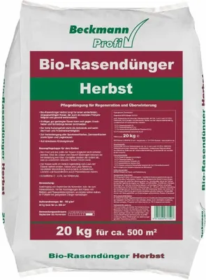 Produktbild von 20 kg -Rasendünger Herbst organisch 6+2+12  für ca.500m²