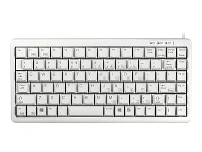 Produktbild von CHERRY G84-4100, Mini, Kabelgebunden, USB, QWERTY, Grau