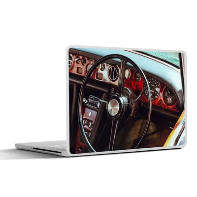 Produktbild von MuchoWow® Laptop Aufkleber Sticker Cover Auto - Lenkrad - Armaturenbrett 40x30 cm - Laptop Dekoration - Selbstklebend