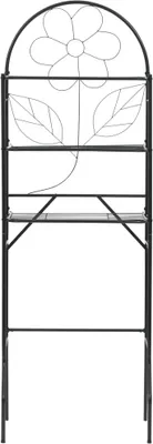 Produktbild von vidaXL Toilettenregal Schwarz 60x33x174 cm